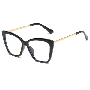 Nouveau Style Hommes Métal Pc Cadre Lunettes De Mode De Luxe Grand Cadre Unisexe Optique Montures De Lunettes Fabricant