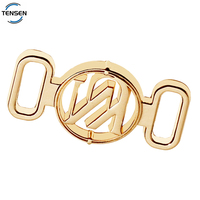 Traje de baño impermeable, cierre de oro de Metal, accesorio de Bikini de diseñador hueco, correa de hebilla de Metal, ajustador, Conector de ropa interior, Hardware