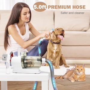 7 en 1 outils de toilettage professionnels éprouvés Kit de toilettage pour animaux de compagnie aspirateur de toilettage pour animaux de compagnie - Product Image 4