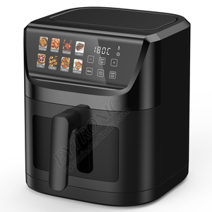 Freidora de Aire Digital Inteligente de Acero Inoxidable de Gran Capacidad 5L, Diseño Cuadrado Moderno con Control para el Hogar - Product Image 2