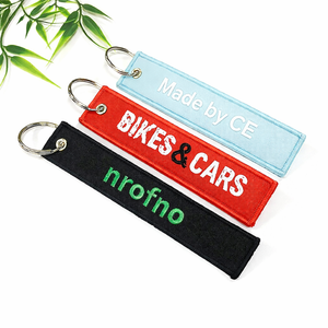 Factory Price Woven Rope Keychain Supplier High Quality Fabric <b>Key</b> Holder for Fashion/ Sports/ and Gift Packaging - Product Image 1