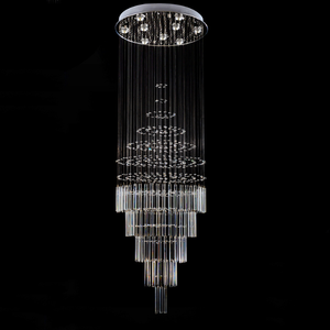 Lampu Chandelier Modern JYL, Lampu Hias Chandelier Nordik untuk Rumah, Chandelier Kristal Gantung Sederhana Mewah Besar Berputar, Emas, Custom - Product Image 4