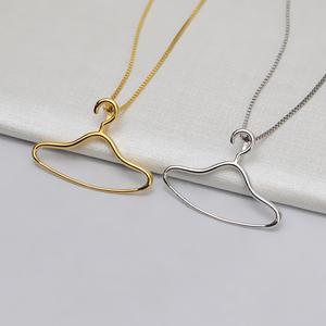 Collier pendentif en argent S925 pour femme, accessoires de mode DIY, 8-10 perles à trou traversant, cintre à linge, motif numérique - Product Image 1