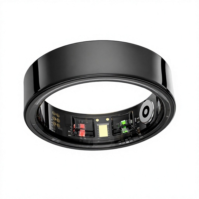 Ceramic Smart Ring Health Fitness Tracker Heart Rate SpO2 Sleep Stress Tracking Magnetic Charging for Daily Use