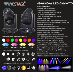 Luz de haz RGBW de 480W con control DMX512/FB4/activación por sonido, clasificación IP55, construcción de PVC, batería de litio, compatible con <span class=keywords><strong>Google</strong></span> <span class=keywords><strong>Nest</strong></span> - Product Image 5