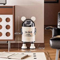 Nouveau modèle créatif en plastique écologique pour la maison, salon, chambre, salle de bain, grande capacité, design attrayant, motif animal mignon