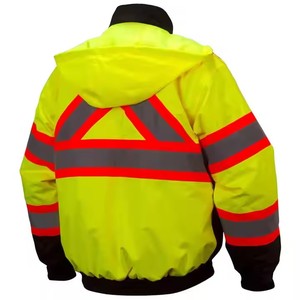 Chaqueta de seguridad de alta visibilidad del fabricante para ingenieros y trabajadores, tira reflectante para mejorar la visibilidad, chaqueta de trabajo - Product Image 3