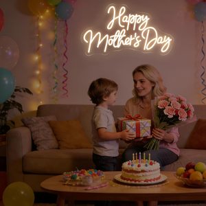 In Stock Happy Mother <strong>Day</strong> Neon Sign, Warm White LED Wall Light <strong>for</strong> Mother <strong>Day</strong> Led Neon Signs - Product Image 6