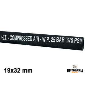 COMPRESSED AIR/25 Heavy Duty <b>Rubber</b> <b>Hose</b> 19x32mm (40m) - Product Image 1