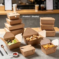 Machine automatique de formage de cartons alimentaires, 100 à 300 pièces/minute, 100-450 mm, pour l'emballage de boîtes à sandwichs et hamburgers jetables, fournitures pour magasins