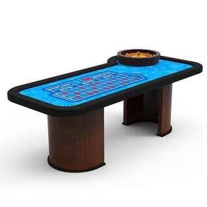 YH-Rueda de <span class=keywords><strong>ruleta</strong></span> de 22 pulgadas, entretenimiento, estilo Club de póker, mesa de madera maciza de MDF, gran oferta - Product Image 5