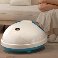 Elektrisches Shiatsu Fuß-, Bein- und Wadenmassagegerät mit Rollen, Luftkompression, Infrarot-Vibration und Wärmetherapie für Zuhause