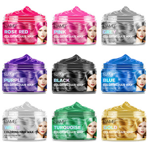 Cire colorante pour cheveux ELAMEI, marque privée, biologique, unisexe, non grasse, teinture capillaire temporaire personnalisée, cire colorante pour cheveux temporaire - Product Image 3