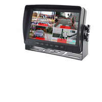 1080p 7 pulgadas retrovisor LED Monitor Universal Car Dash LCD espejo retrovisor cámara de respaldo portátil tarjeta SD conexión USB OLED