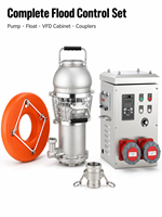 Pompe submersible de contrôle des inondations en acier inoxydable 150SZQ150-6-4, haut débit, triphasée, 4 kW, 2900 tr/min, 130 m³/h, hauteur de refoulement 6 m, IP68, moteur PMSM