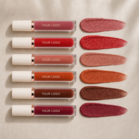 Teinte à lèvres liquide mate personnalisable avec logo, résistante au transfert, anti-adhésive, effet nude, longue tenue, gloss à lèvres velours, cosmétiques OEM