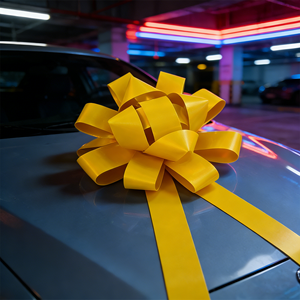 Wholesale 30Inch Big Bow Custom Logo Color <strong>Ribbon</strong> Blue Red 78Cm Giant <strong>Car</strong> Bow Celebration Giant Bow <strong>for</strong> <strong>Car</strong> - Product Image 4