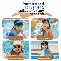 Bouée de natation gonflable en PVC pour enfants, motif dessin animé, portable, épaissie, pour l'extérieur, aide à la natation pour bébé autonome