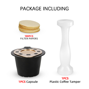 1 bộ vỏ cà phê nguyên bản có thể tái sử dụng Bộ lọc giấy 27mm hai mặt giả mạo Tương thích với cốc <span class=keywords><strong>k</strong></span> - Product Image 2