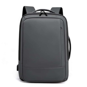 Sac à dos de luxe minimaliste en nylon avec cadre externe, compartiment pour ordinateur, conception étanche, usage quotidien, unisexe, dos souple, fermeture éclair - Product Image 2