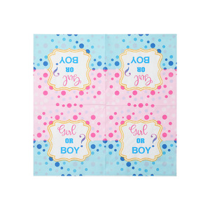 Girl Or Boy Printed Paper Napkins 330mm Themed Party Disposable Serviettes - Product Image 5