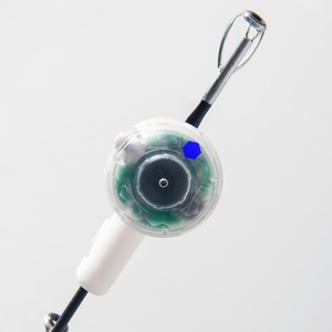 Fishing Rod Tip Alarm With Four Level Sensor Light Battery Powered For Sea Fishing <b>Bite</b> Detection Outdoor Use Blue And White - Product Image 1
