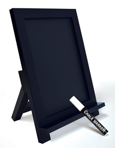 Tablero de escritura con soporte de madera plegable pequeño con repisa incorporada y <span class=keywords><strong>pizarra</strong></span> magnética, <span class=keywords><strong>pizarra</strong></span> extraíble para el hogar, Color negro - Product Image 5