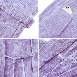 Xiaoxu Logo personalizzato all'ingrosso di lusso di lusso flanella in pile vestaglia da <span class=keywords><strong>donna</strong></span> con colletto incappucciato alla rinfusa accappatoio invernale - Product Image 2