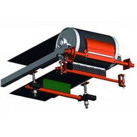Convoyeur à bande pour mines d'énergie Balayeuse rotative sans puissance Brosse à rouleau en acier nylon résistant à l'usure de forme longue pour le nettoyage des commerces de détail
