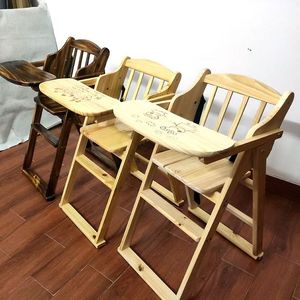 Seggiolone per Bambini in <span class=keywords><strong>Legno</strong></span> Naturale, Ecologico, Ergonomico, Pieghevole e Portatile, per Casa e Ristorante - Product Image 2