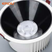 ERDU 12w 20w 30w Downlight encastré COB LED, Downlight LED encastré haute puissance pour villa, Spot COB, Projecteur LED encastré