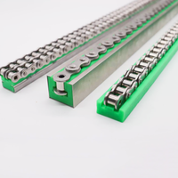 Rantai Penggerak Plastik Nylon Tipe U CK CKG CS U UPE PA, Strip Rantai CNC Machining 06BSS 06C, Rantai Roller Konveyor, Rel Pemandu Linear