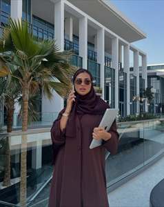 Vestido Abaya Mexizo Modest de Verano, Elegante, de Poliéster, <span class=keywords><strong>para</strong></span> Mujeres Musulmanas, <span class=keywords><strong>para</strong></span> Bodas y Uso Diario Informal - Product Image 1