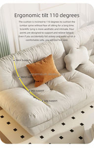 Ý sang trọng nhung chuyển đổi Ghế <span class=keywords><strong>sofa</strong></span> giường tối giản kem ánh sáng gấp đồ nội thất phòng khách với chất liệu gỗ - Product Image 4