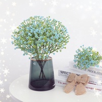 Bunga Plastik Baby Breath Warna-warni Populer 2026 Dekorasi Buatan untuk Latar Belakang Pernikahan, Rumah, Pesta, Hari Ibu