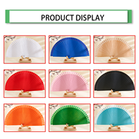 Éventail pliant espagnol en bois de 19 cm, personnalisé pour la marque, idéal pour les spectacles, le carnaval, vente en gros, cadeau pour fabricants