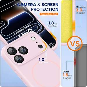 Custodia Magnetica in Silicone per <span class=keywords><strong>iPhone</strong></span> 17 <span class=keywords><strong>Pro</strong></span> <span class=keywords><strong>Max</strong></span> con Controllo Fotocamera Integrato, Cover Antiurto per <span class=keywords><strong>iPhone</strong></span> 16 15 14 13 <span class=keywords><strong>12</strong></span> Air - Product Image 5