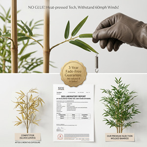 Plante <span class=keywords><strong>en</strong></span> <span class=keywords><strong>pot</strong></span> artificielle style nordique, faux <span class=keywords><strong>bambou</strong></span>, verdure synthétique, arbre <span class=keywords><strong>en</strong></span> plastique, qualité de détaillant haut de gamme, plantes artificielles - Product Image 3