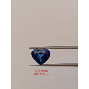 Zafiro Azul Cultivado en Laboratorio, Forma de Corazón, Gema Suelta de Calidad Premium para Joyería Fina, para la Elaboración de Joyas - Product Image 2