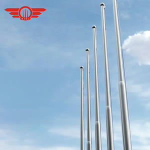 Fabricant de mât de drapeau extérieur en aluminium de grande taille avec halyard interne manuel en acier inoxydable 304 316 de 6 m 36 m - Product Image 6