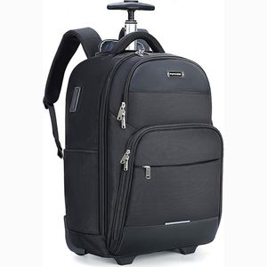 Free Sample Business <b>Travel</b> <b>Wheeled</b> Laptop <b>Bag</b> Rolling Back Pack Multi-function High School Trolley Backpack - Product Image 1
