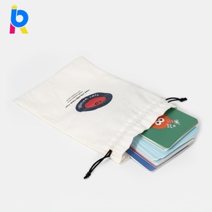 Cartes flash émotionnelles personnalisées pour enfants, très vendues, avec <span class=keywords><strong>pochette</strong></span> en coton, carton épais aux coins arrondis pour l'éducation précoce des tout-petits - Product Image 1