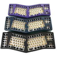 Cadre de clavier mécanique personnalisé en aluminium anodisé multicolore et acier inoxydable, usinage CNC, brochage, services d'électroérosion à fil