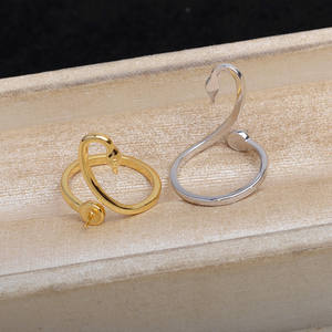 Women's Pure Silver Swan <b>Ring</b> Romantic Korean Version Adjustable Fashionable 18K Plating Simple Opening <b>Plain</b> 17077 Wenchi China - Product Image 3