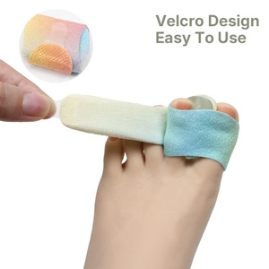 Colorido ajustable día y noche vendaje dedo superposición Hallux Valgus juanete Corrector dedo <span class=keywords><strong>férula</strong></span> dedo separador de doble agujero - Product Image 2