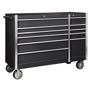 2021 Hot Selling Explosion 11/12 Drawers Metal Tool Chest 56 Inch Roller Cabinet us general Rolling tool cabinet Black