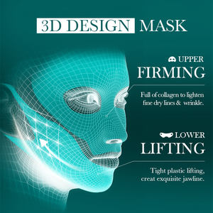 Labels privés SADOER Peptide Collagène 3D Lifting Raffermissant <span class=keywords><strong>Masque</strong></span> Facial Visage Soins de la Peau Produits de Beauté Feuille Anti-rides <span class=keywords><strong>Masque</strong></span> Facial - Product Image 3