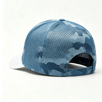 Gorra de Golf Deportiva con Logotipo Personalizado, Perforada con Láser, Estampado de Camuflaje, Secado Rápido, Gorra de Béisbol Estructurada de Alto Rendimiento