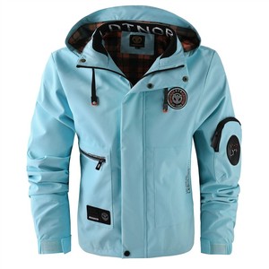 Veste longue décontractée en polaire pour homme, parka à capuche, couleur unie, coupe-vent, polyester, fibre de bambou, fermeture éclair, ODM, automne-hiver - Product Image 2