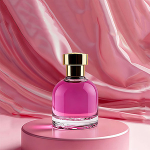 Nuevo Diseño de Lujo, Botella de Perfume de Vidrio Transparente de 30 ml, 50 ml, 100 ml, Redonda, Vacía, Atomizador, Botellas de Fragancia - Product Image 1